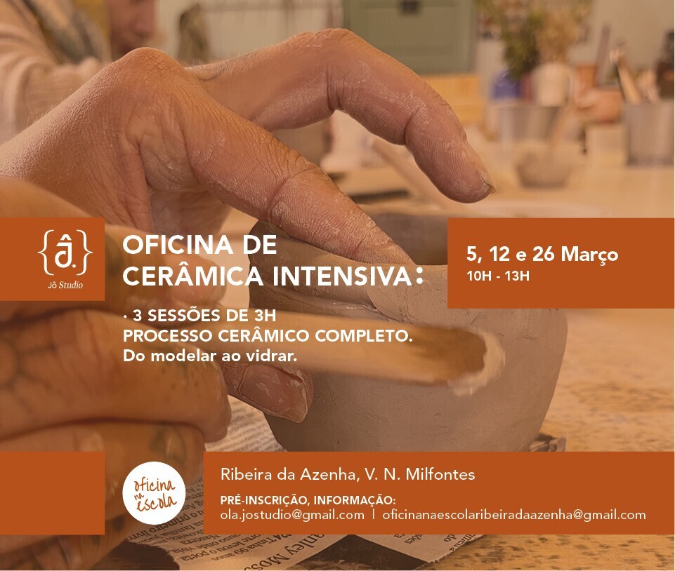 Oficina na Escola – Oficina de Cerâmica Intensiva